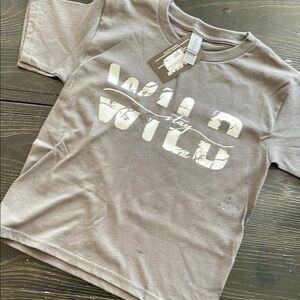 Stay Wild Kids T-Shirt - Gray